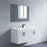 Black Aluminum & Glass Bathroom Mirror 4
