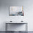 Black Aluminum & Glass Bathroom Mirror 3