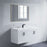 Brushed Brass Aluminum & Glass Bathroom Mirror 4