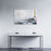 Matt White Aluminum & Glass Bathroom Mirror 3
