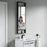 Black Aluminum & Glass Bathroom Mirror 7