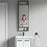 Black Aluminum & Glass Bathroom Mirror 4
