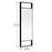 Black Aluminum & Glass Bathroom Mirror 9