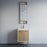 Brushed Brass Aluminum & Glass Bathroom Mirror 2