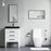 Black Aluminum & Glass Bathroom Mirror 4