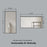 Black Aluminum & Glass Bathroom Mirror 6