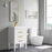 Brushed Brass Aluminum & Glass Bathroom Mirror 5