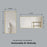Brushed Brass Aluminum & Glass Bathroom Mirror 6