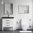 Black Aluminum & Glass Bathroom Mirror 4