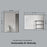 Black Aluminum & Glass Bathroom Mirror 6