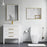 Brushed Brass Aluminum & Glass Bathroom Mirror 4