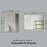 Brushed Brass Aluminum & Glass Bathroom Mirror 6