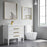 Brushed Brass Aluminum & Glass Bathroom Mirror 5