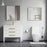 Brushed Brass Aluminum & Glass Bathroom Mirror 4