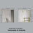 Brushed Brass Aluminum & Glass Bathroom Mirror 6