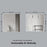 Matt White Aluminum & Glass Bathroom Mirror 6