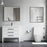 Black Aluminum & Glass Bathroom Mirror 4