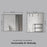 Black Aluminum & Glass Bathroom Mirror 6