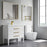 Brushed Brass Aluminum & Glass Bathroom Mirror 5