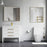 Brushed Brass Aluminum & Glass Bathroom Mirror 4