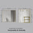 Brushed Brass Aluminum & Glass Bathroom Mirror 6