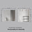 Matt White Aluminum & Glass Bathroom Mirror 6