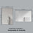 Black Aluminum & Glass Bathroom Mirror 6