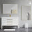 Brushed Brass Aluminum & Glass Bathroom Mirror 4