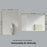 Brushed Brass Aluminum & Glass Bathroom Mirror 6