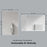 Matt White Aluminum & Glass Bathroom Mirror 6