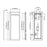 Black Aluminum Aluminum Bathroom Mirror 5