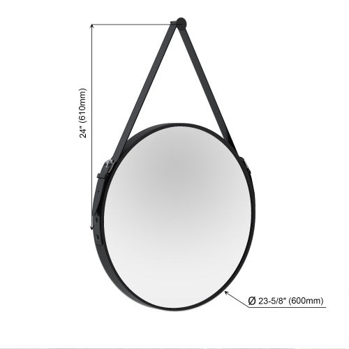 Black Aluminum Aluminum & Glass Bathroom Mirror 11