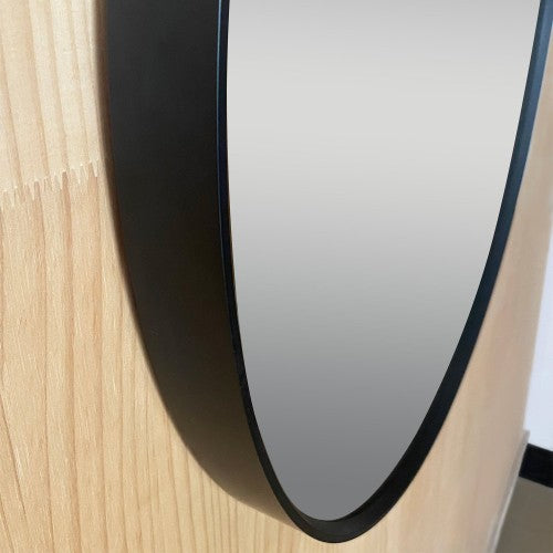 Black Aluminum Aluminum & Glass Bathroom Mirror 9