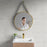Gold Aluminum Aluminum & Glass Bathroom Mirror 6