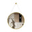 Gold Aluminum Aluminum & Glass Bathroom Mirror 2