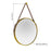 Gold Aluminum Aluminum & Glass Bathroom Mirror 11