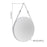 White Aluminum Aluminum & Glass Bathroom Mirror 11