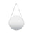 White Aluminum Aluminum & Glass Bathroom Mirror 1