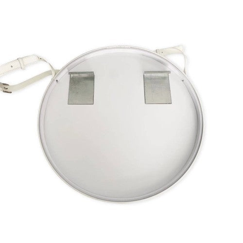 White Aluminum Aluminum & Glass Bathroom Mirror 10