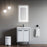 Black Aluminum Aluminum & Glass Bathroom Mirror 2