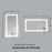 Black Aluminum Aluminum & Glass Bathroom Mirror 6