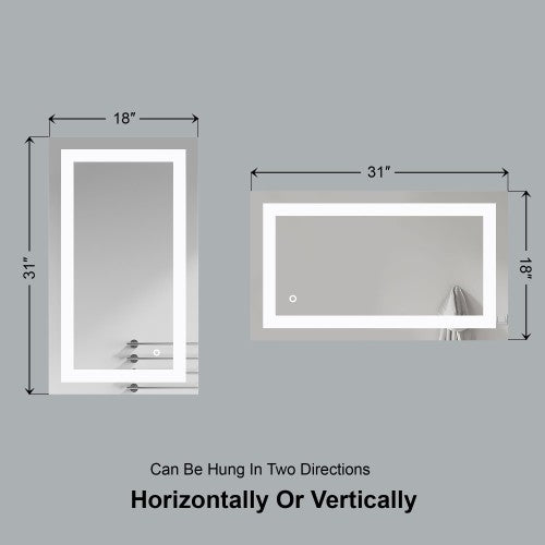 Black Aluminum Aluminum & Glass Bathroom Mirror 6