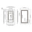 Black Aluminum Aluminum & Glass Bathroom Mirror 7