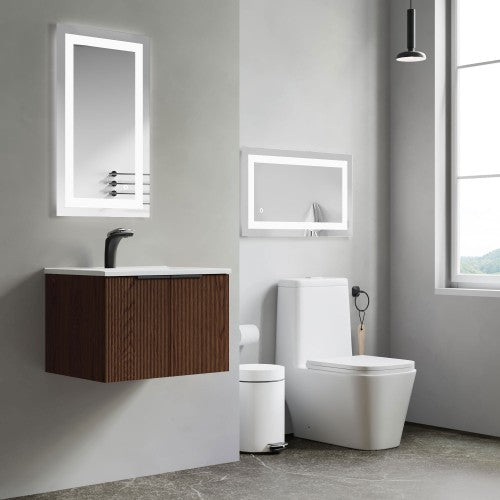 Black Aluminum Aluminum & Glass Bathroom Mirror 4