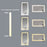 Black Aluminum Aluminum & Glass Bathroom Mirror 5