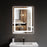 Black Aluminum Aluminum & Glass Bathroom Mirror 1