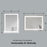 Black Aluminum Aluminum & Glass Bathroom Mirror 5