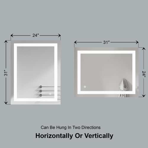 Black Aluminum Aluminum & Glass Bathroom Mirror 5