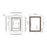 Black Aluminum Aluminum & Glass Bathroom Mirror 7