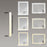 Black Aluminum Aluminum & Glass Bathroom Mirror 6
